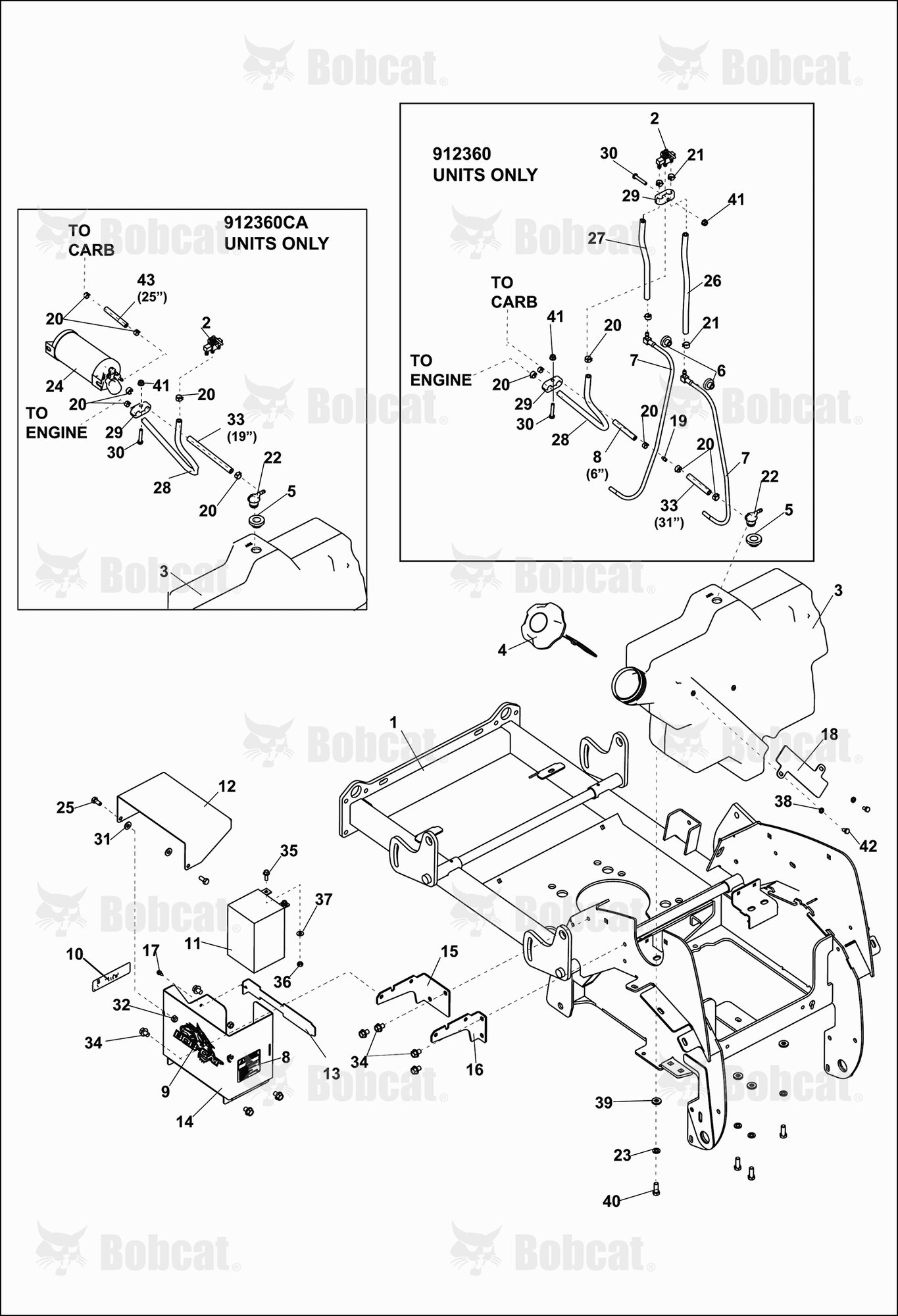 Fuel Tank & Battery ASSY
