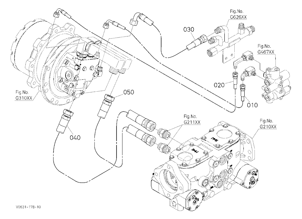 Oil Piping (Travel Rh)