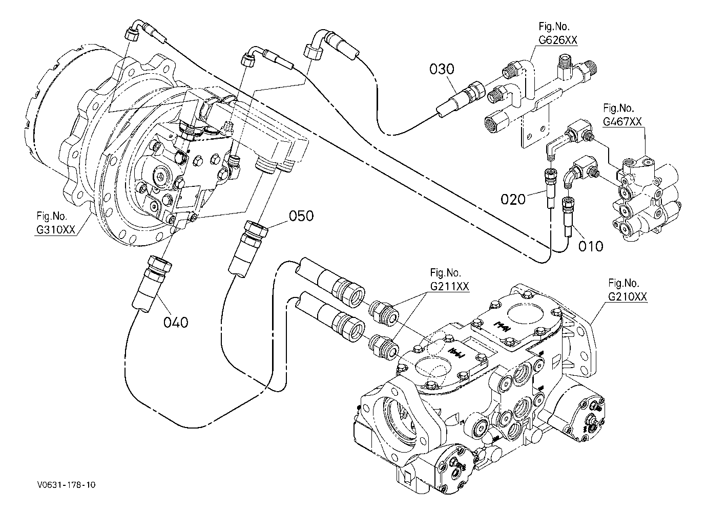 Oil Piping (Travel Rh)