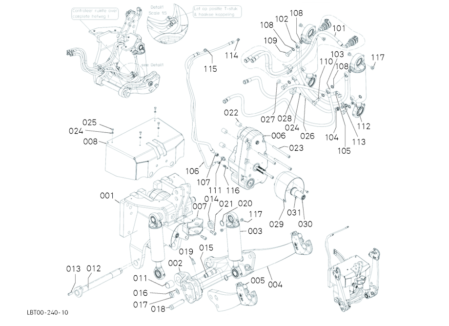 Base Front Hitch Power Lift Slf-R 50 Pn3
