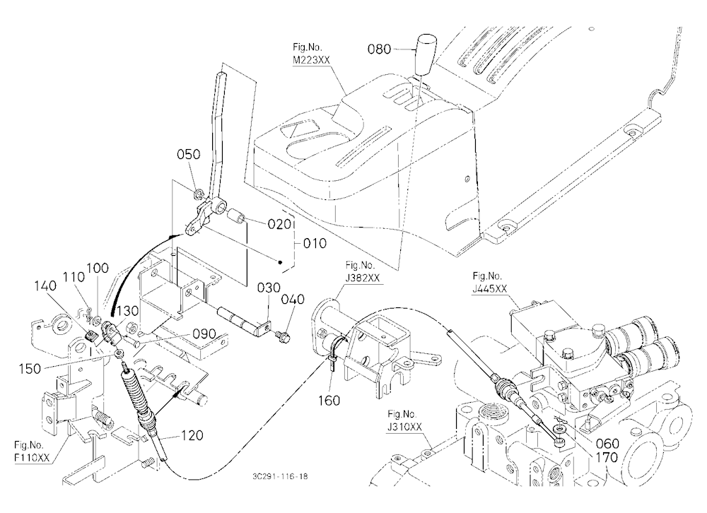 Auxiliary Control Valve Lever