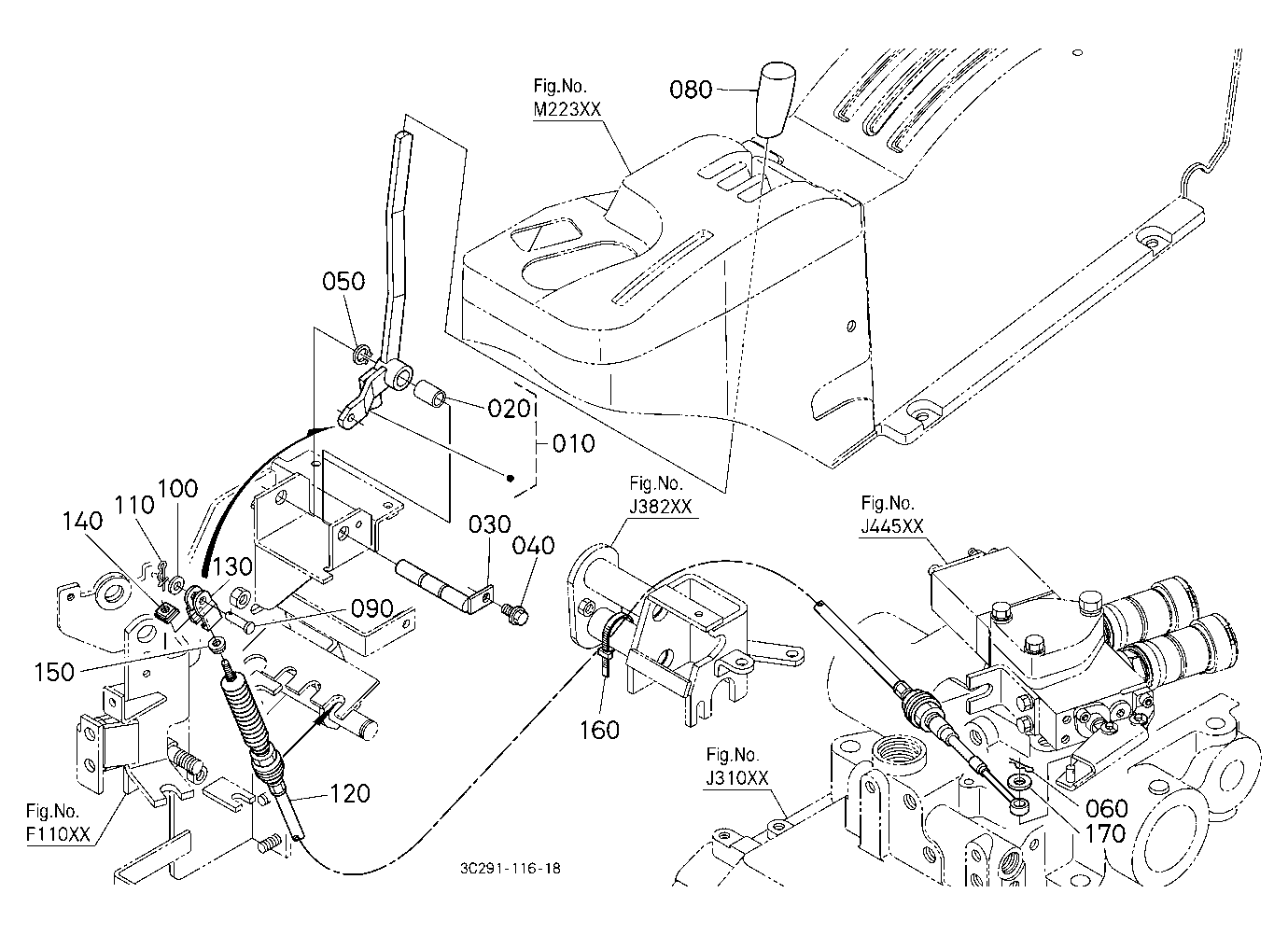 Auxiliary Control Valve Lever
