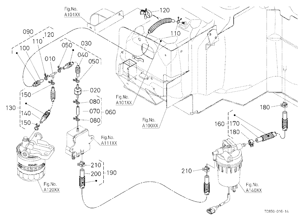 Fuel Pipe (Separator/Fuel Filter/Fuel Tank)