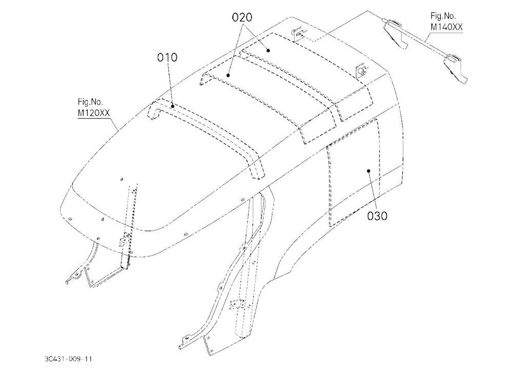 Hood(Bonnet) Upper(Sound Absorber/Insulator)