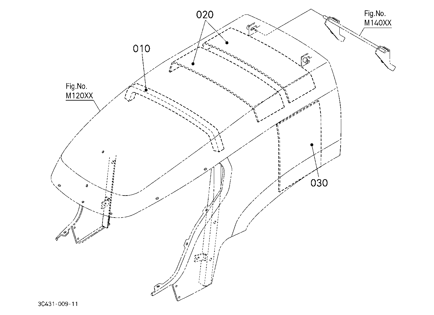 Hood(Bonnet) Upper(Sound Absorber/Insulator)