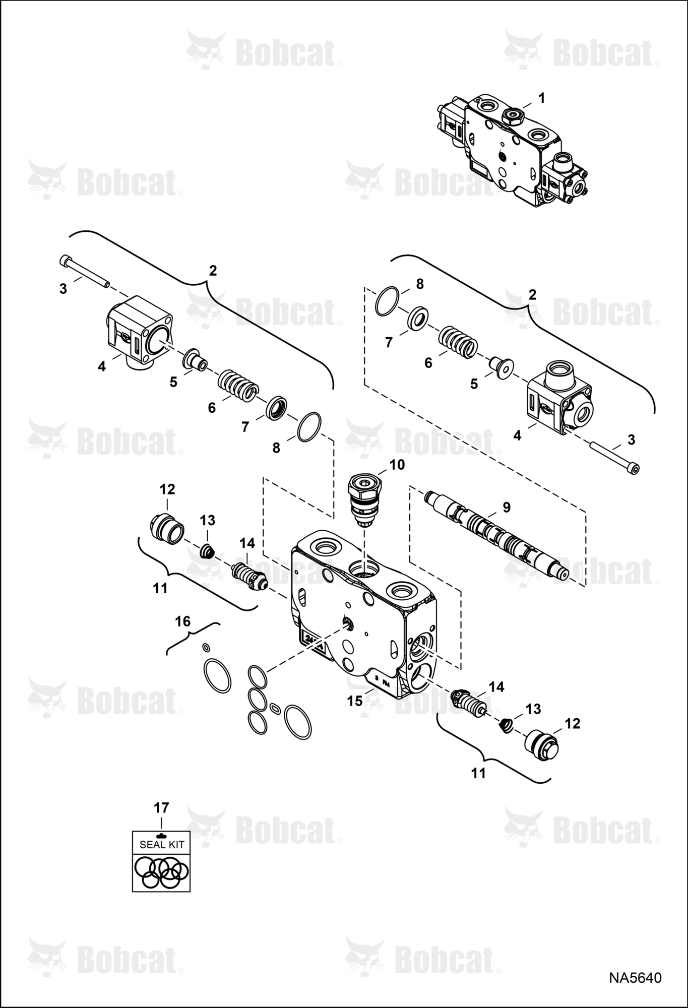 Hydraulic Control Valve (Boom Section)