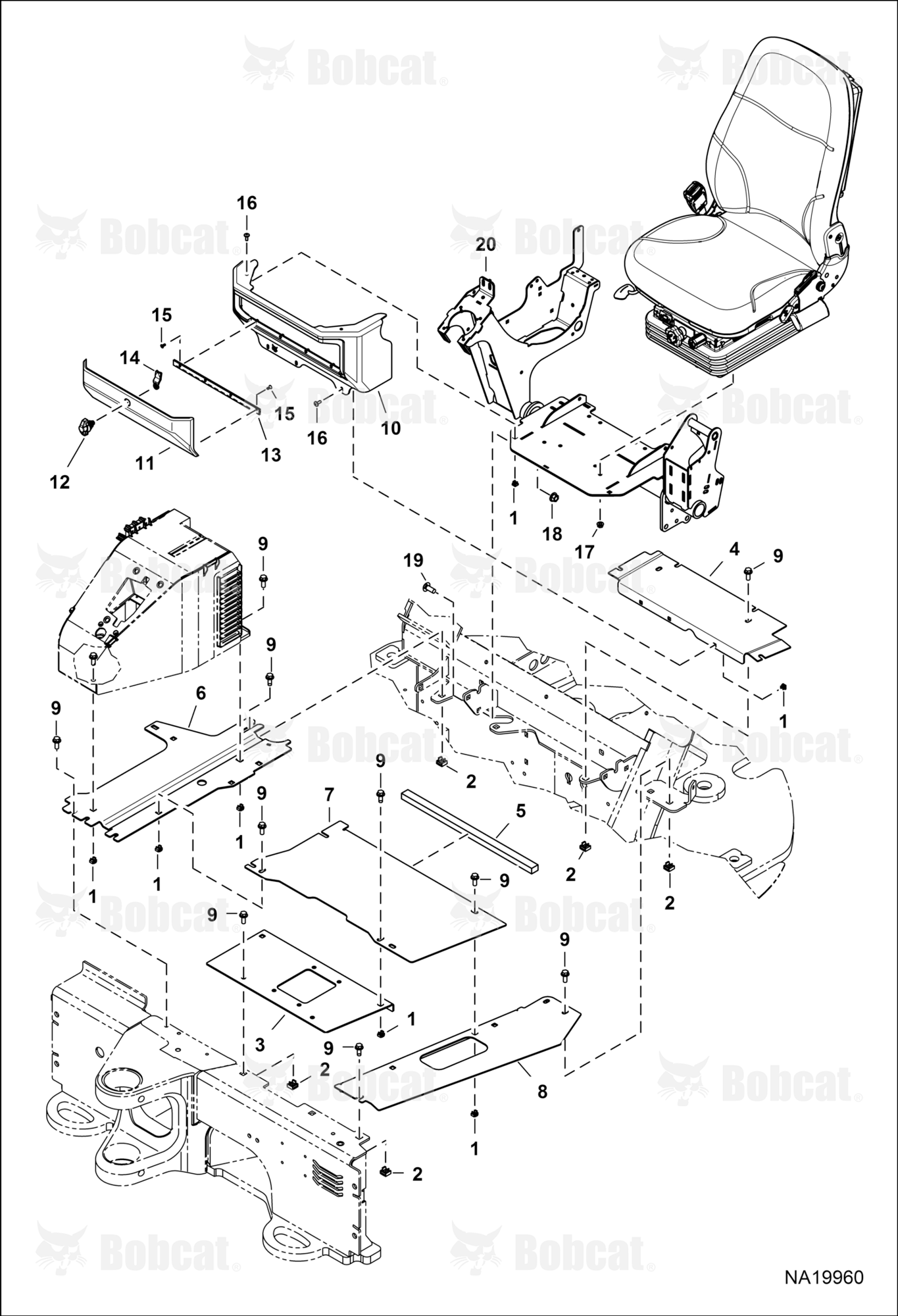 Operator Area & Seat (Floor)