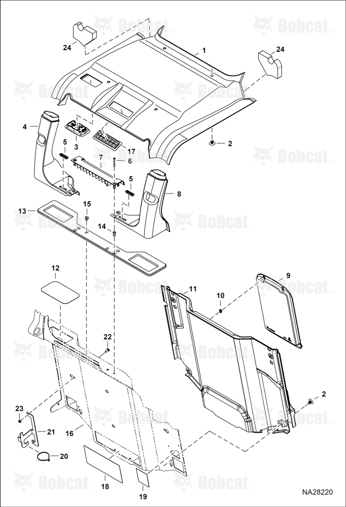 Operator CAB (Cab Interior) (Deluxe) (Headliner) (Machine IQ) (China)