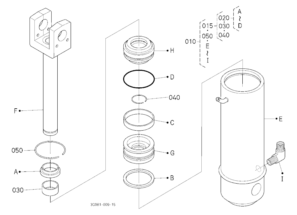 3P-Lift Assist Cylinder [Component Parts] [Old]