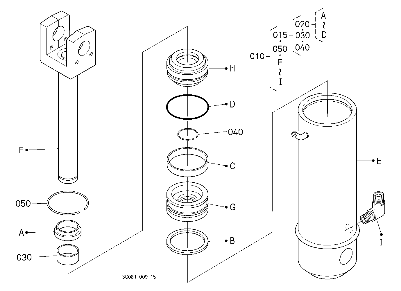 3P-Lift Assist Cylinder [Component Parts] [Old]