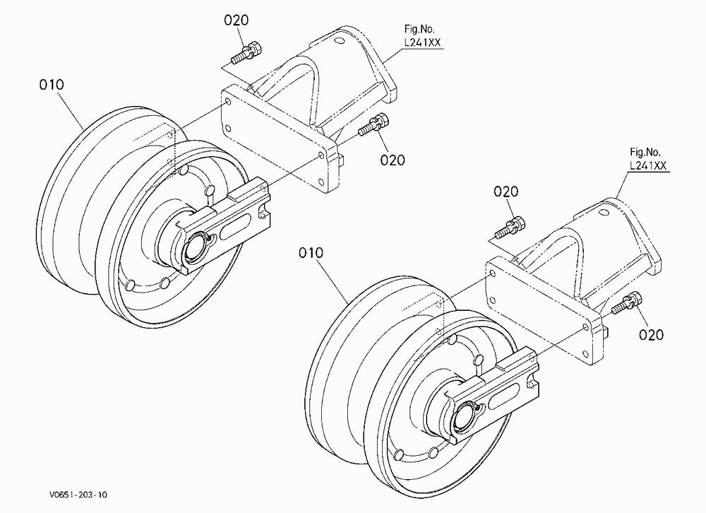 IDLER (FRONT)