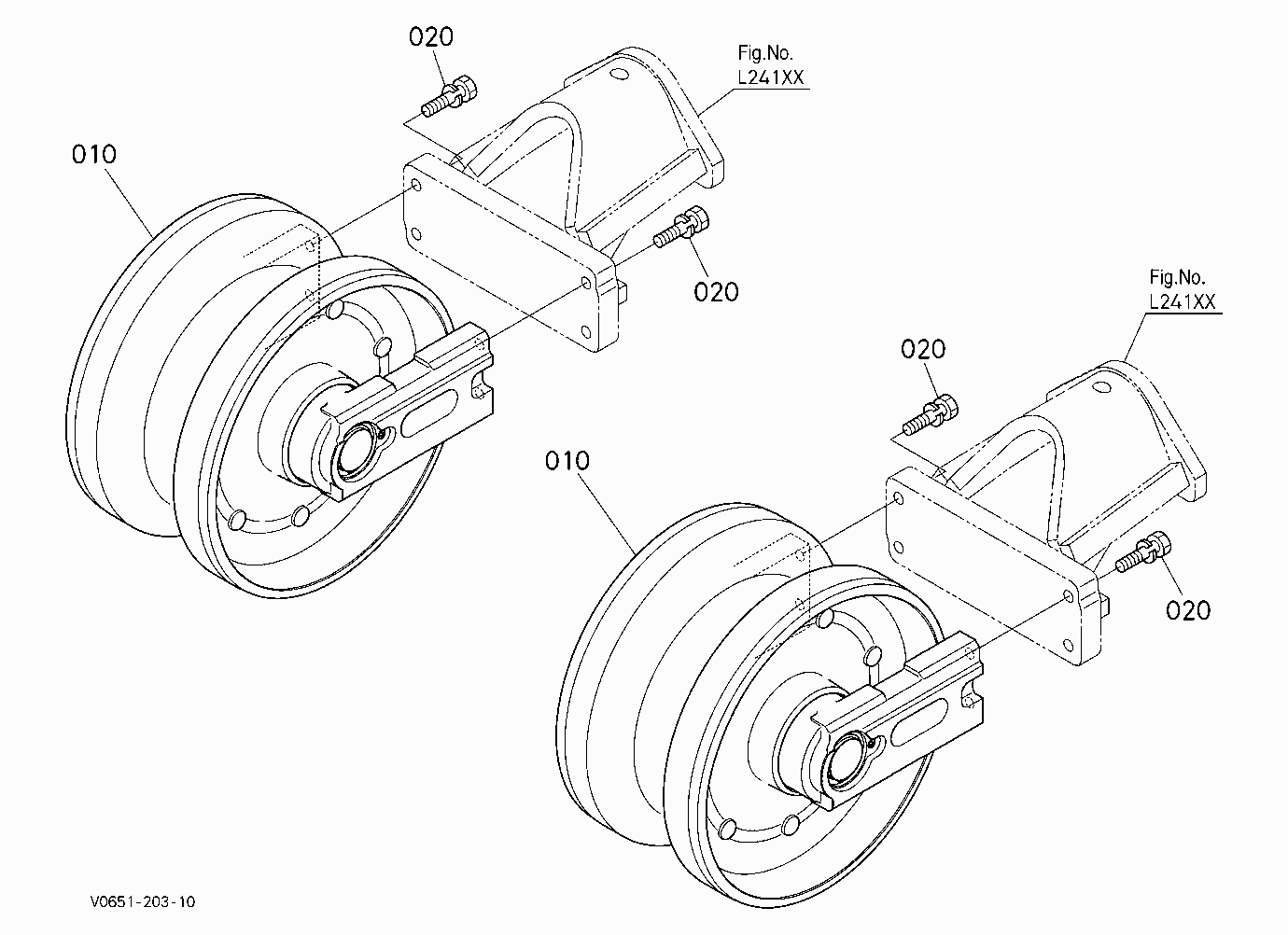 IDLER (FRONT)