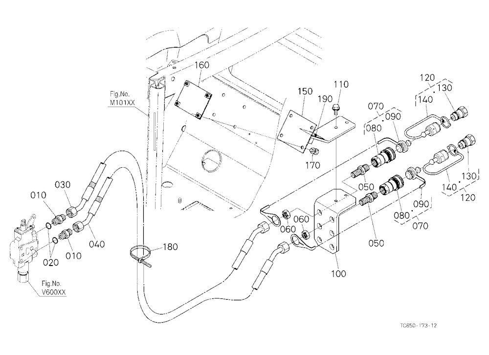 Auxiliary Control Valve Kit (Coupler) (1St) (W/G N