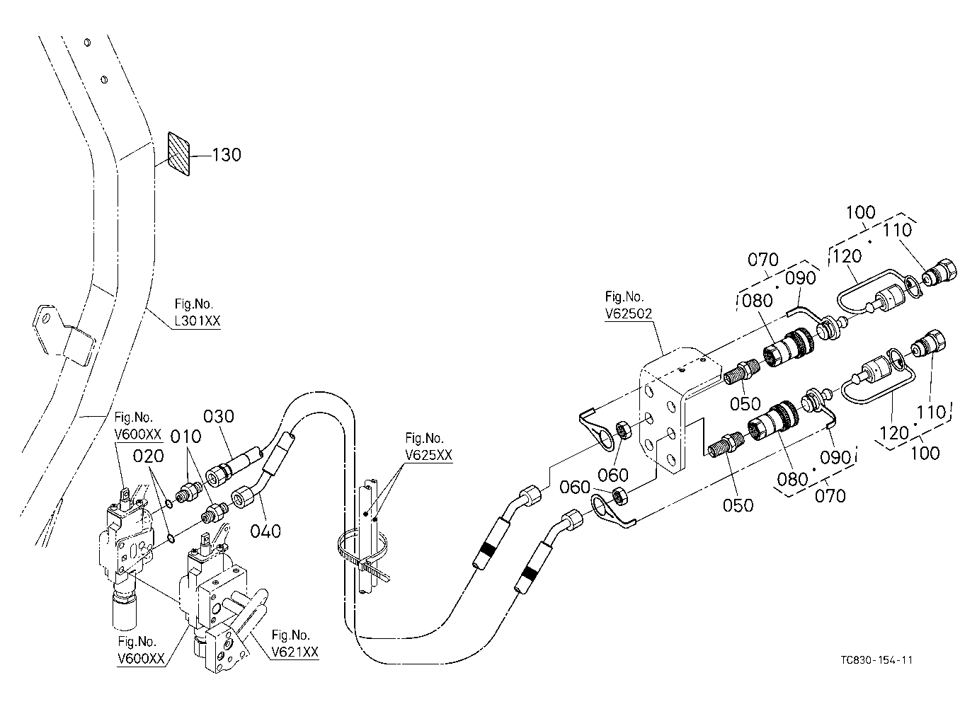 Auxiliary Control Valve Coupler (2Nd) (W/G No.L856
