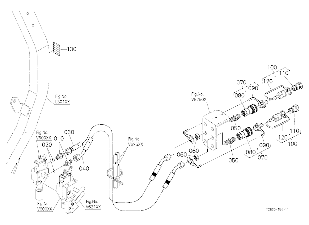 Auxiliary Control Valve Coupler (2Nd) (W/G No.L856