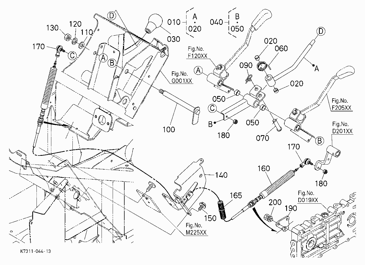 MAIN GEAR SHIFT LEVER