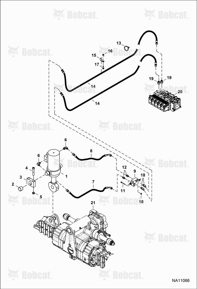 Hydraulic Circuitry (Frame Leveling) B41811001 - B41816000