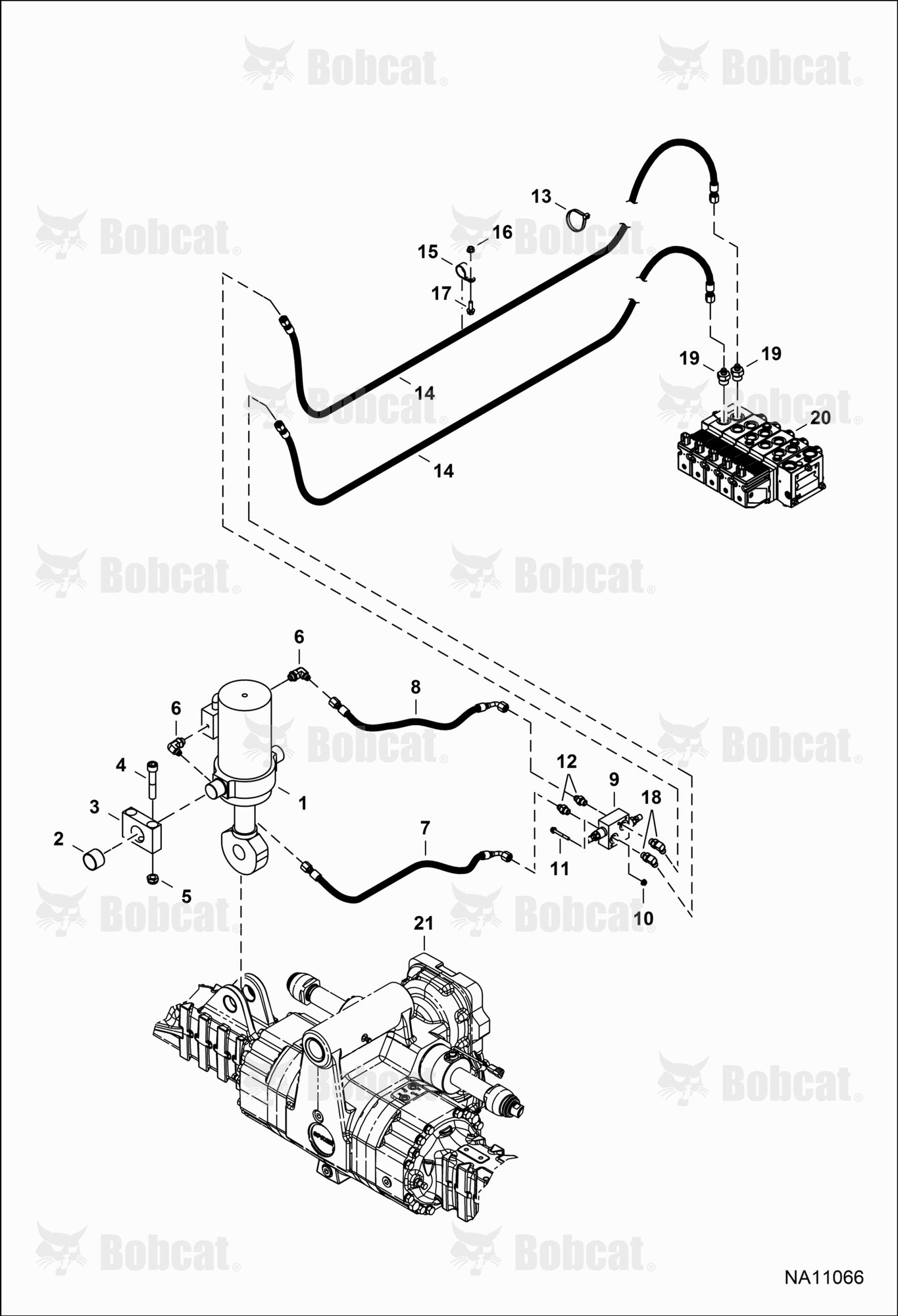 Hydraulic Circuitry (Frame Leveling)  B41811001 - B41816000