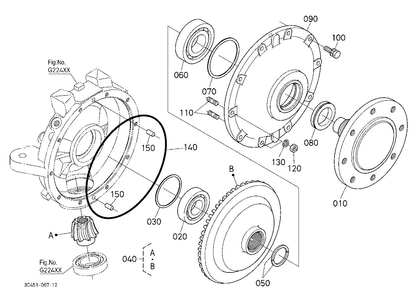 Front Axle Lh