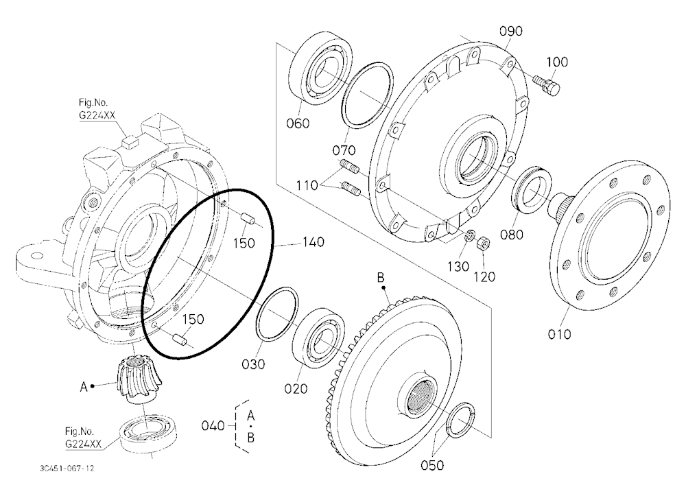 Front Axle Lh