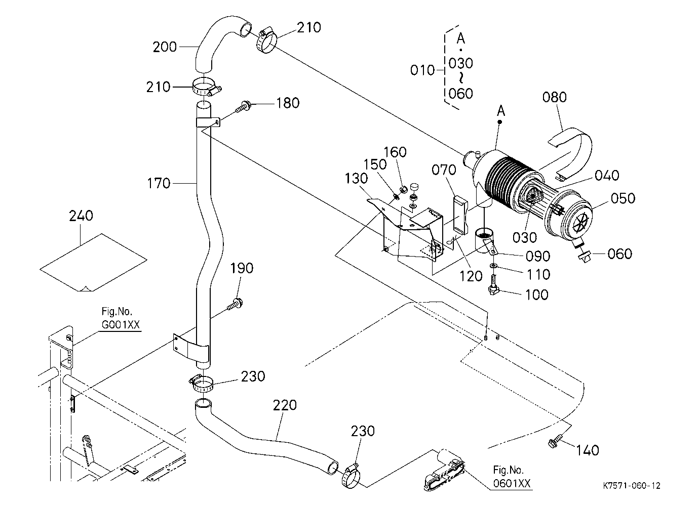 High Mount Air Cleaner Kit (Cab) (W/G.No.V4272) [O
