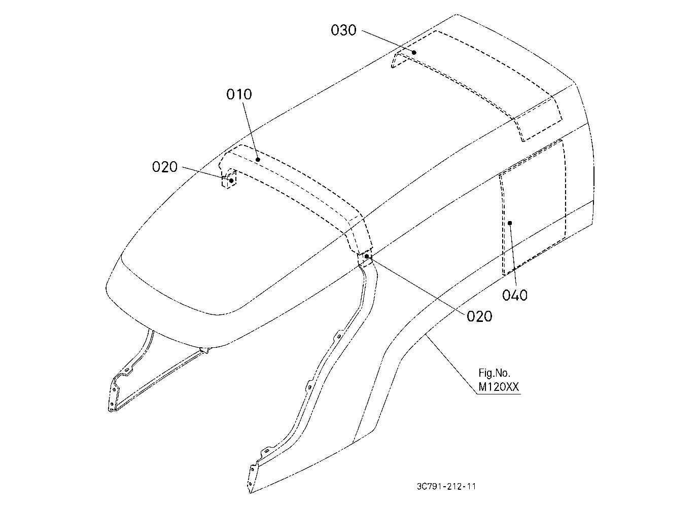 Hood(Bonnet) Upper(Sound Absorber/Insulator)