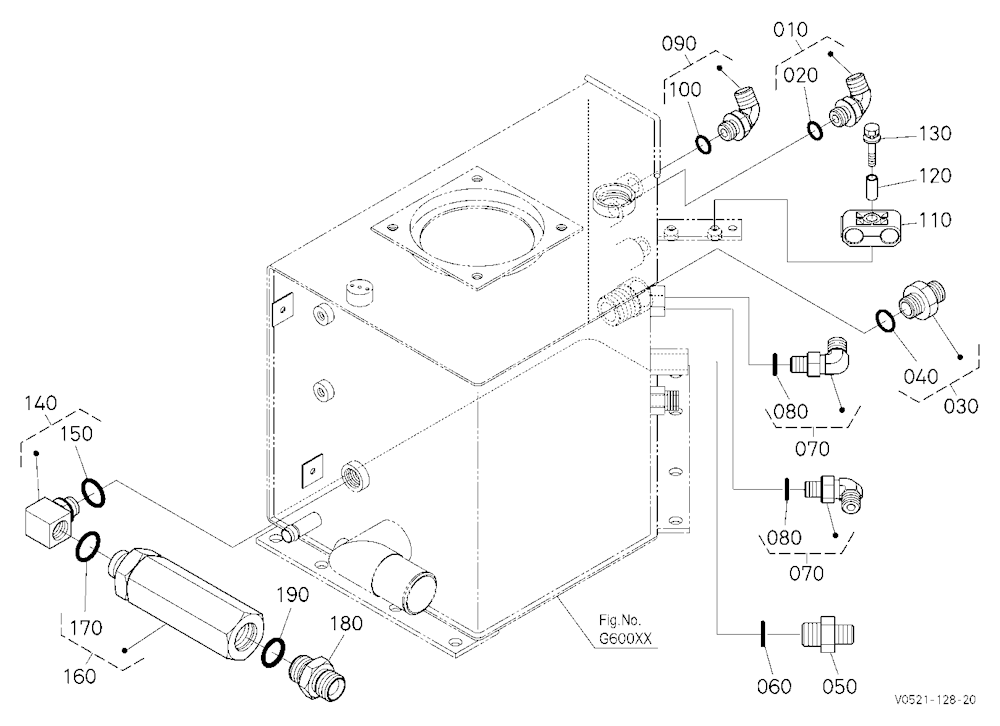Oil Tank (Joint) [Hydraulic Hitch] [Except High Fl