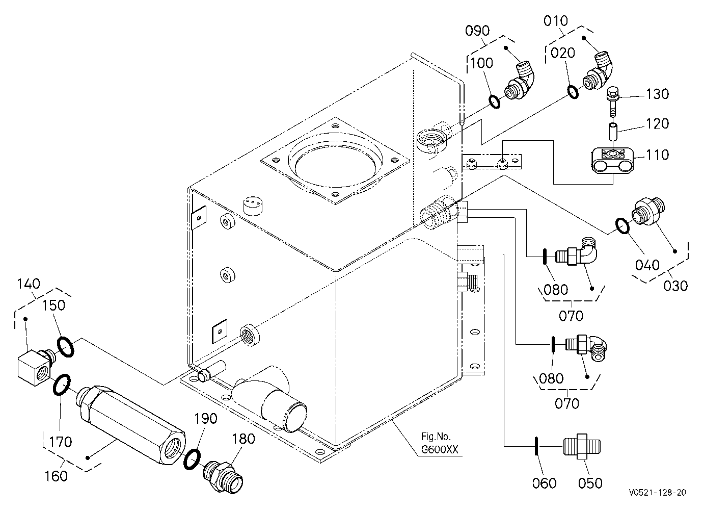 Oil Tank (Joint) [Hydraulic Hitch] [Except High Fl
