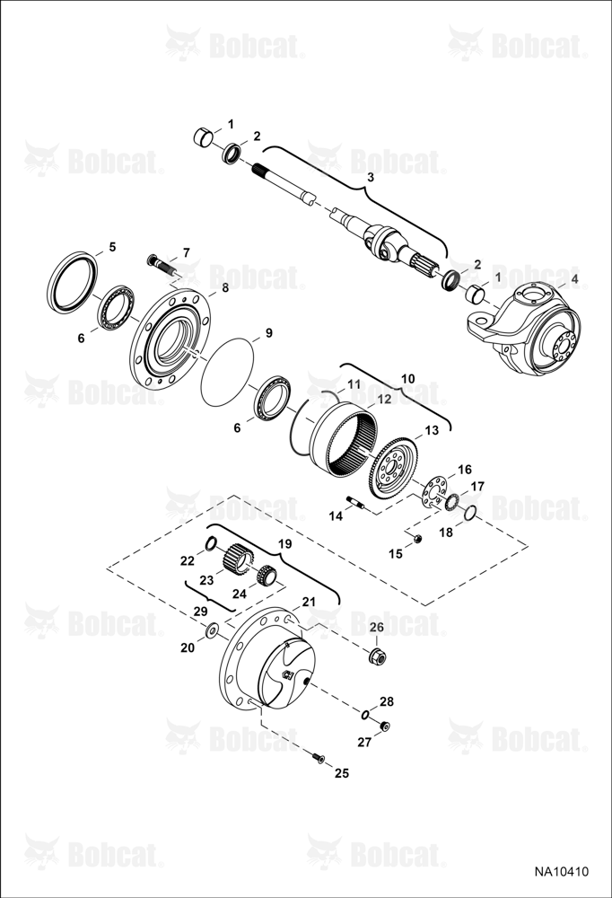 Front Axle (Wheel Hub)