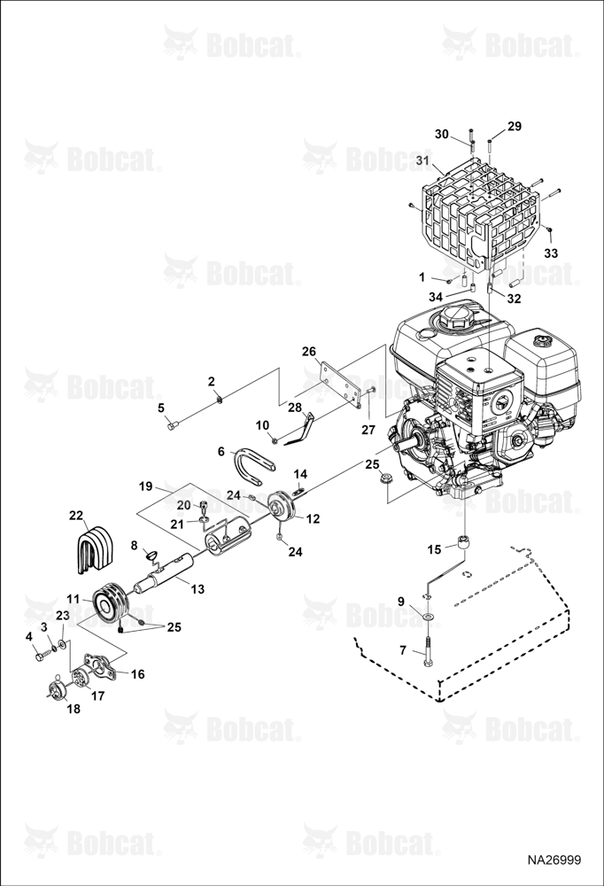 Engine and Drive Assembly