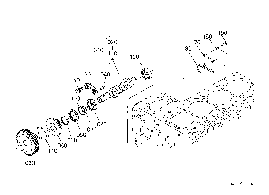 Fuel Camshaft And Governor Shaft
