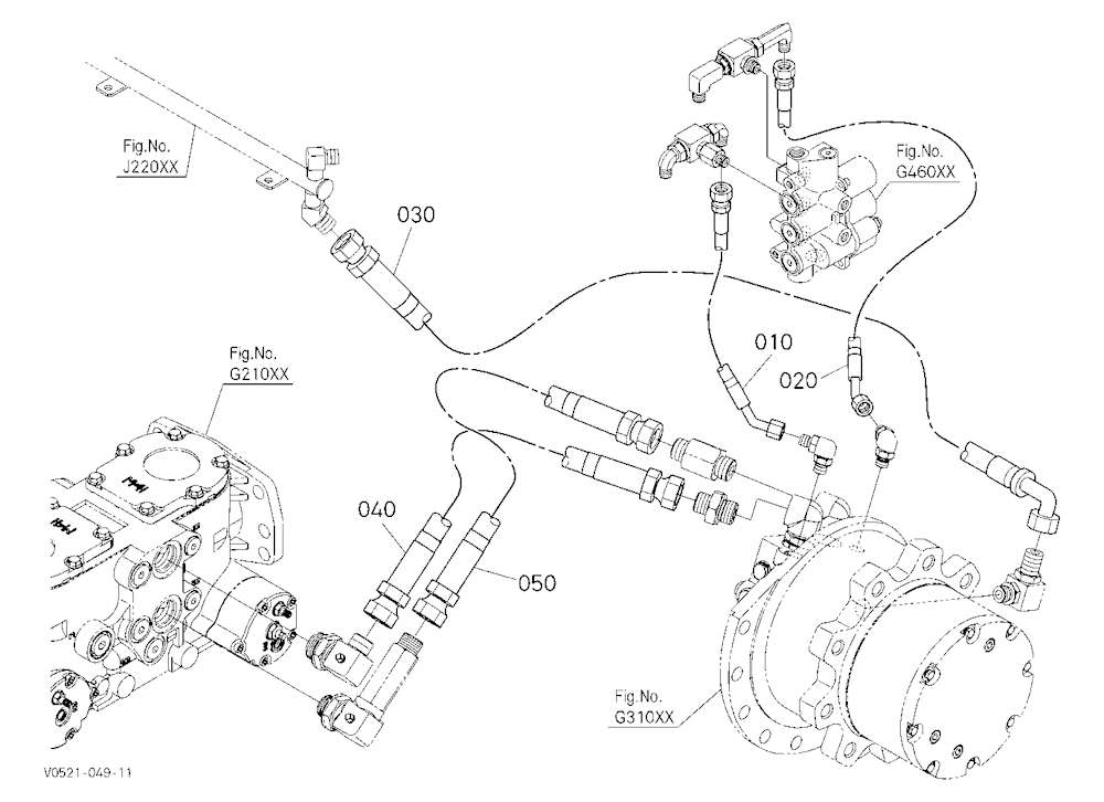 Oil Piping (Travel Lh)