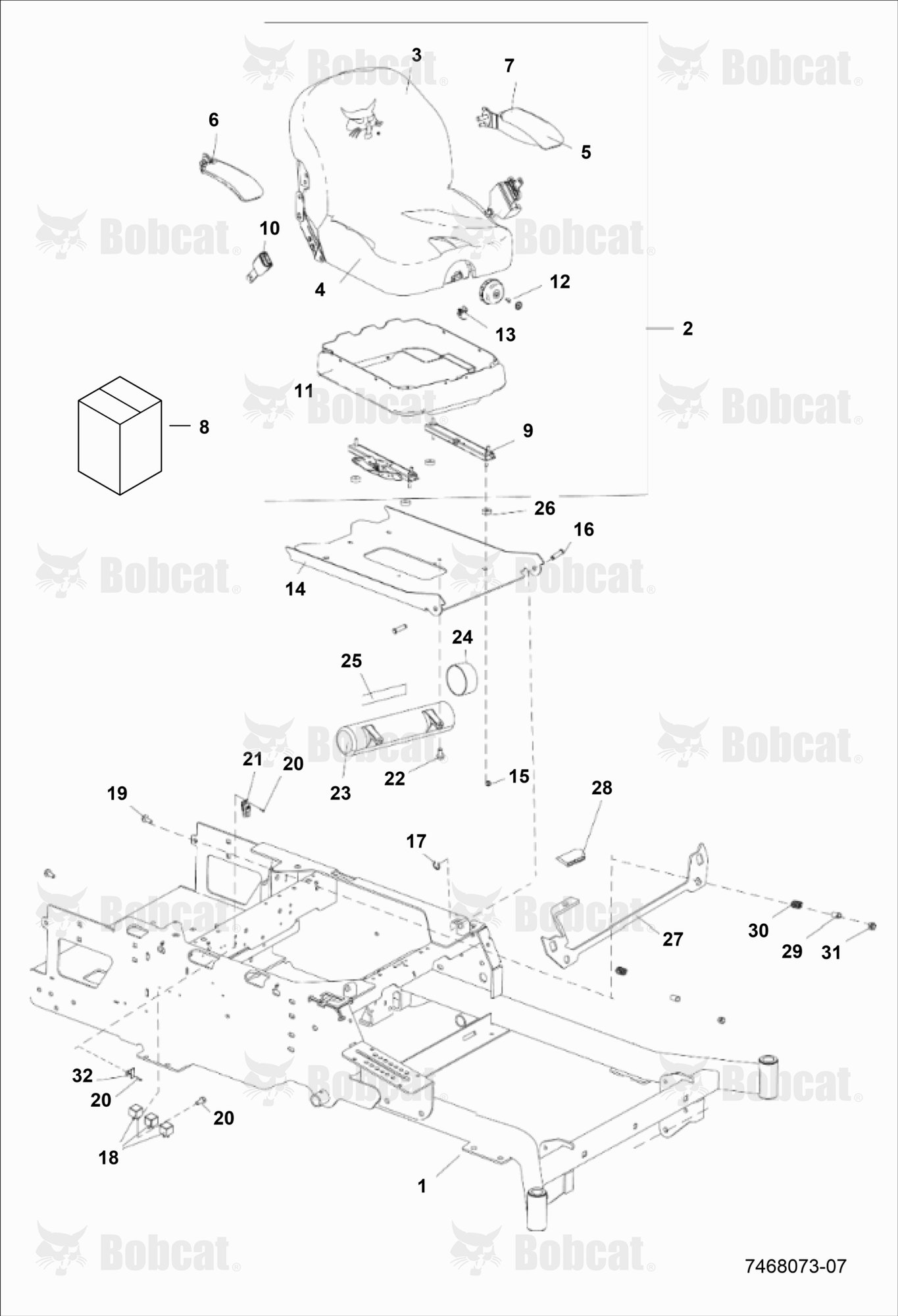 KICKPLATE/SEAT Assembly