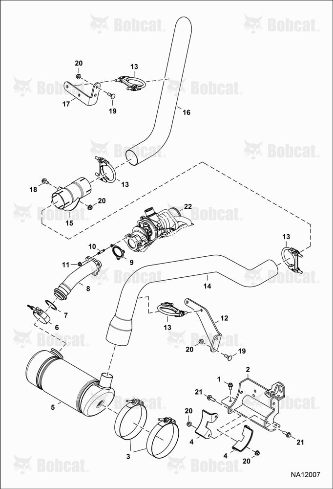 Engine & Attaching Parts (Exhaust System)