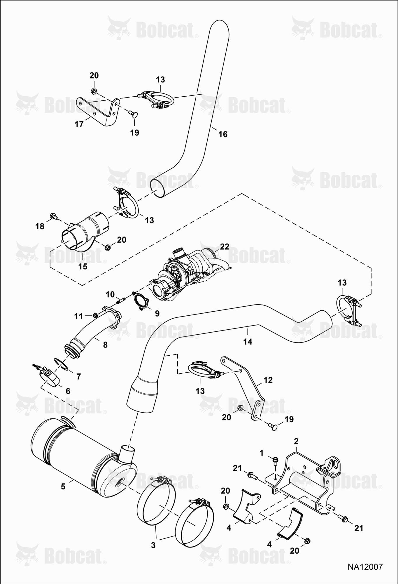 Engine & Attaching Parts (Exhaust System)