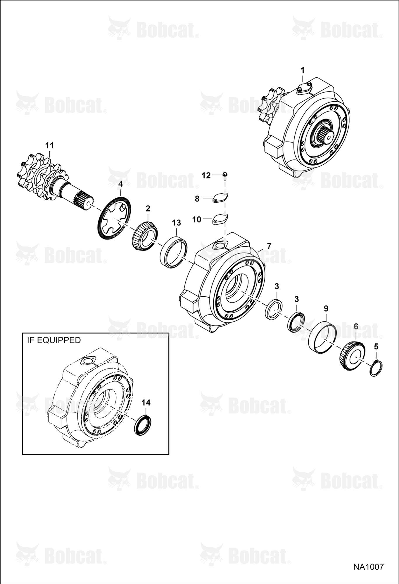 Motor Carrier (Drive Motor Mount Assy) (W/Speed Sensor)