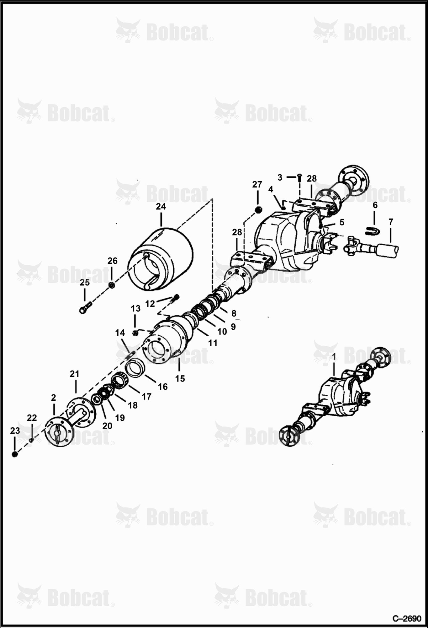 Rear Differential & Hub ASSY.