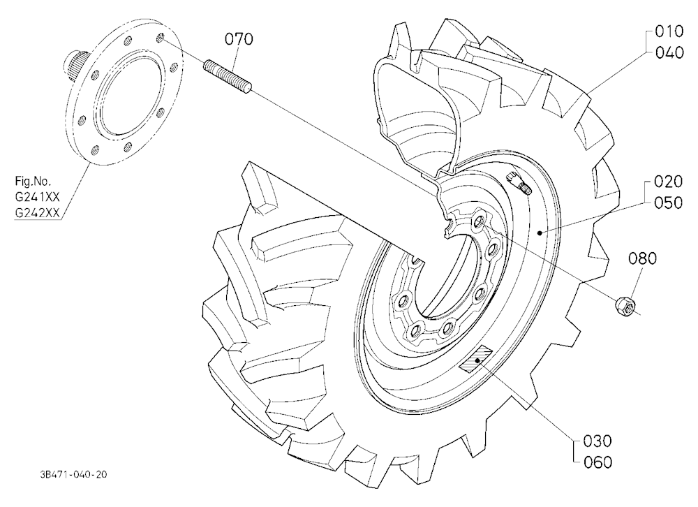 Front Wheel (8.0-16 R1)