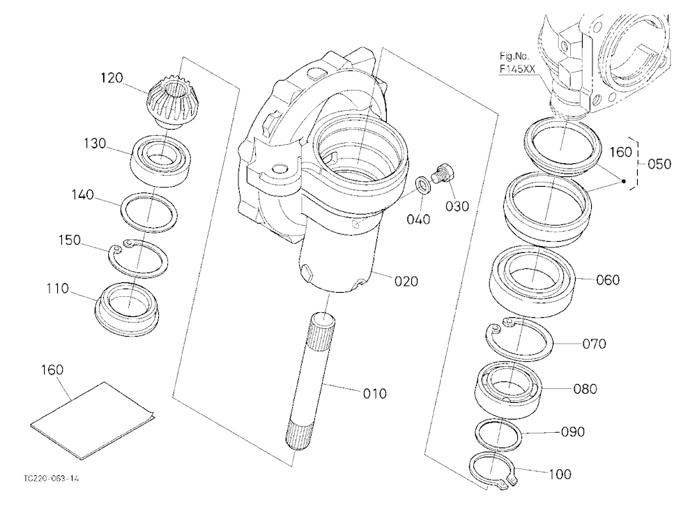Front Axle Case Rh [Old]