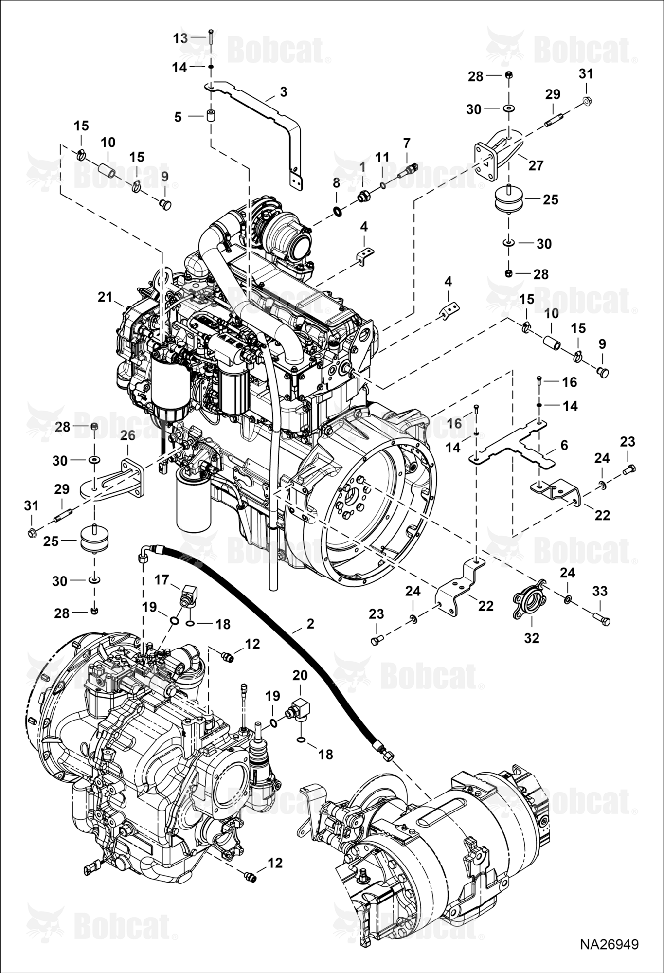 Engine & Attaching Parts