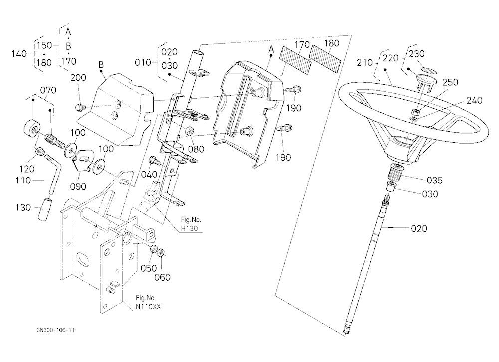 Steering Handle [Previous Cab Type] [Ca]