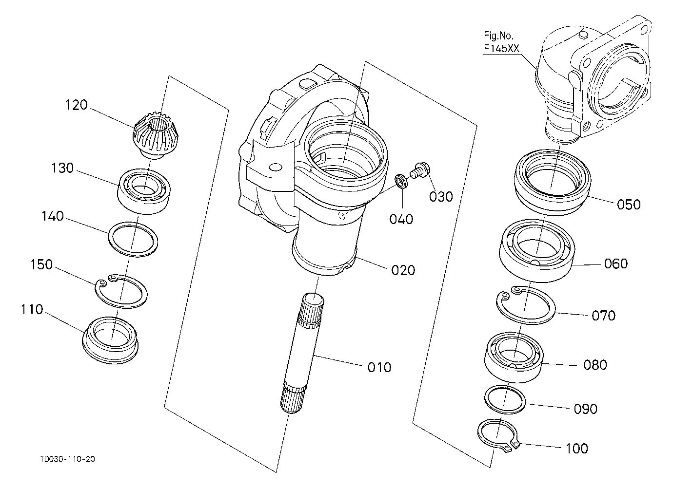 Front Axle Case Rh