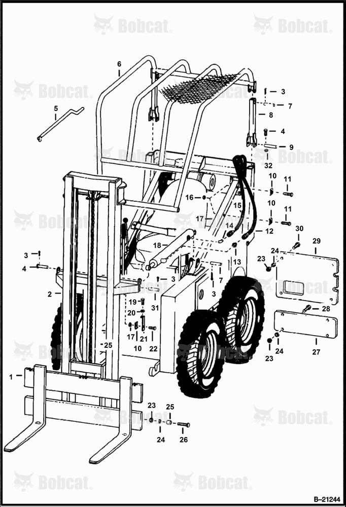 Vertical Forklift (M- 610 Clark)