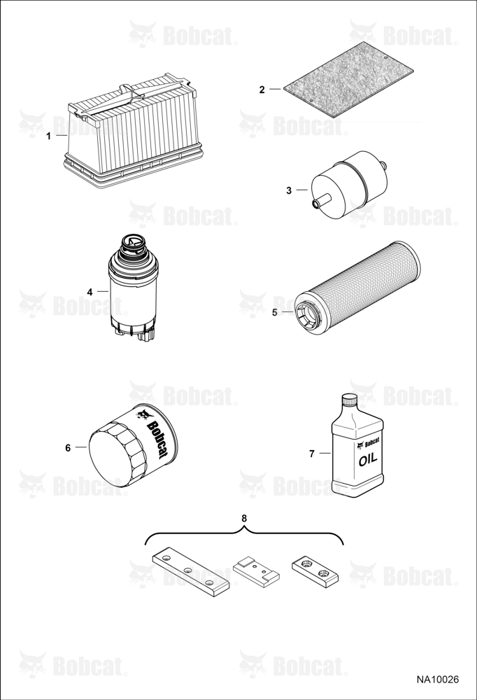 Scheduled Maintenance Items (Every 500 Hours Or Every 6 Months)