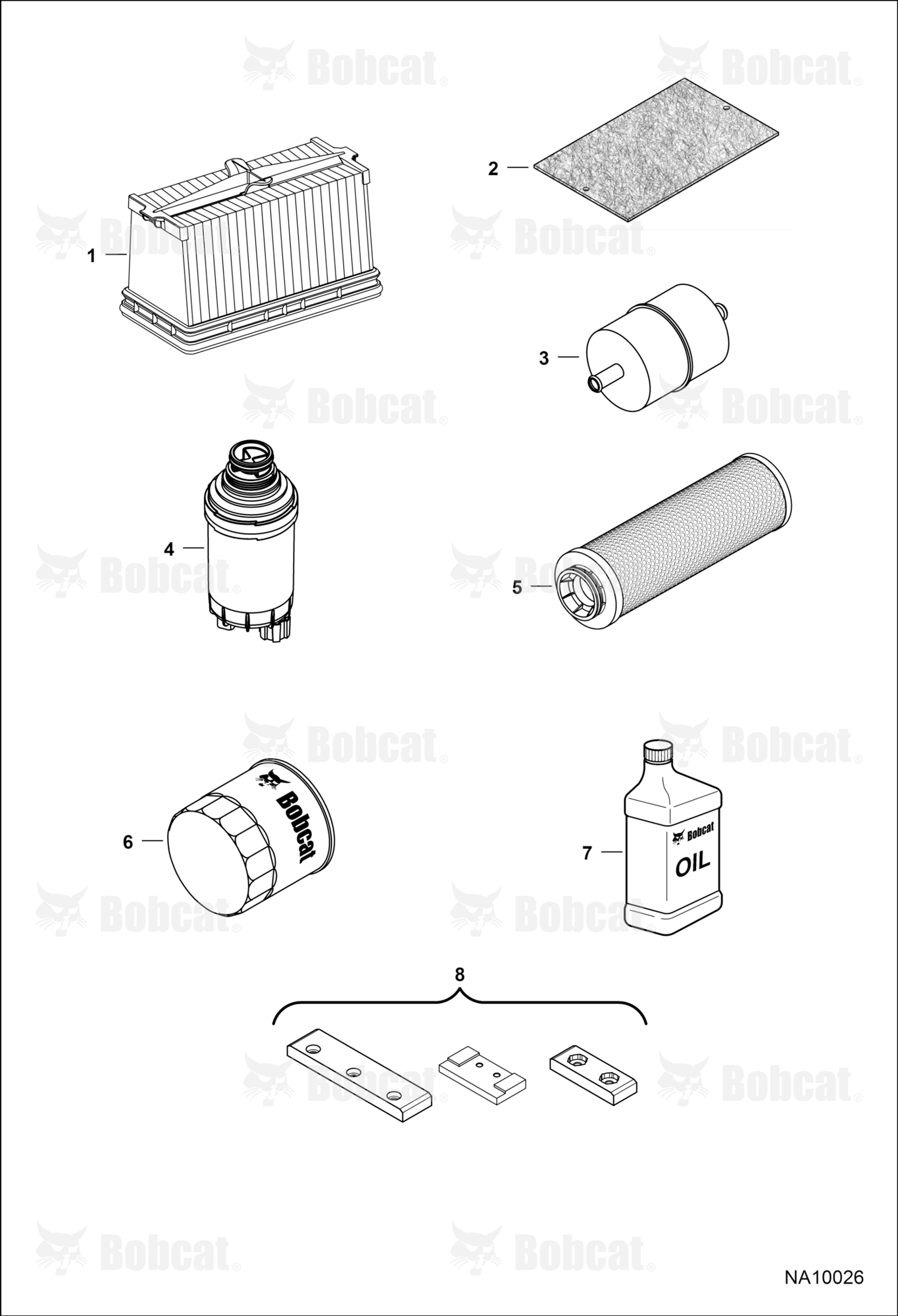 Scheduled Maintenance Items (Every 500 Hours Or Every 6 Months)