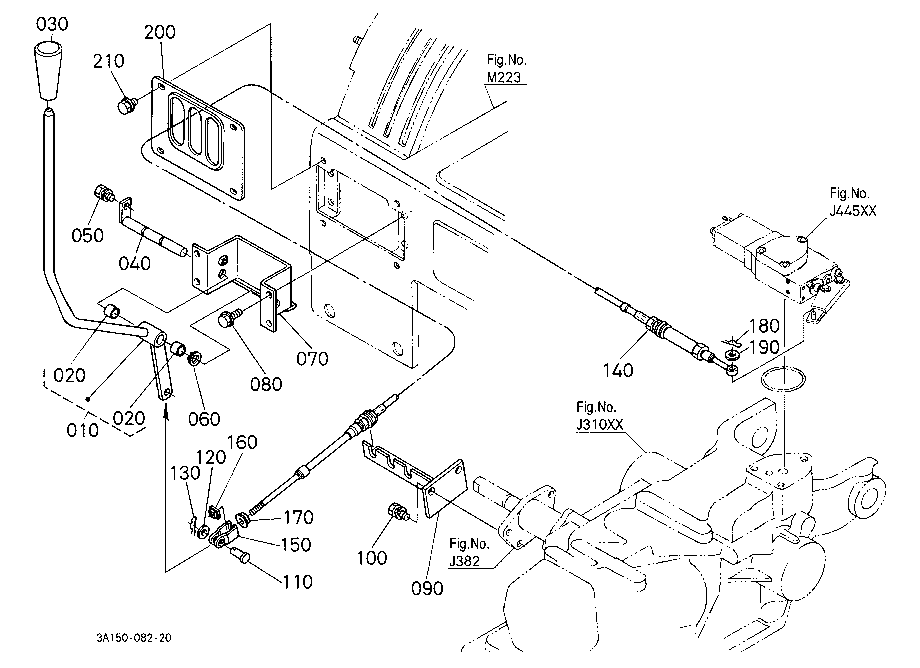 Auxiliary Control Valve Lever [Rops Type]