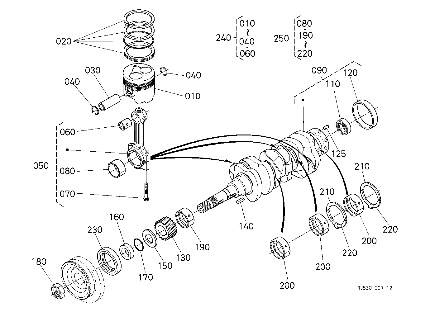 Piston And Crankshaft