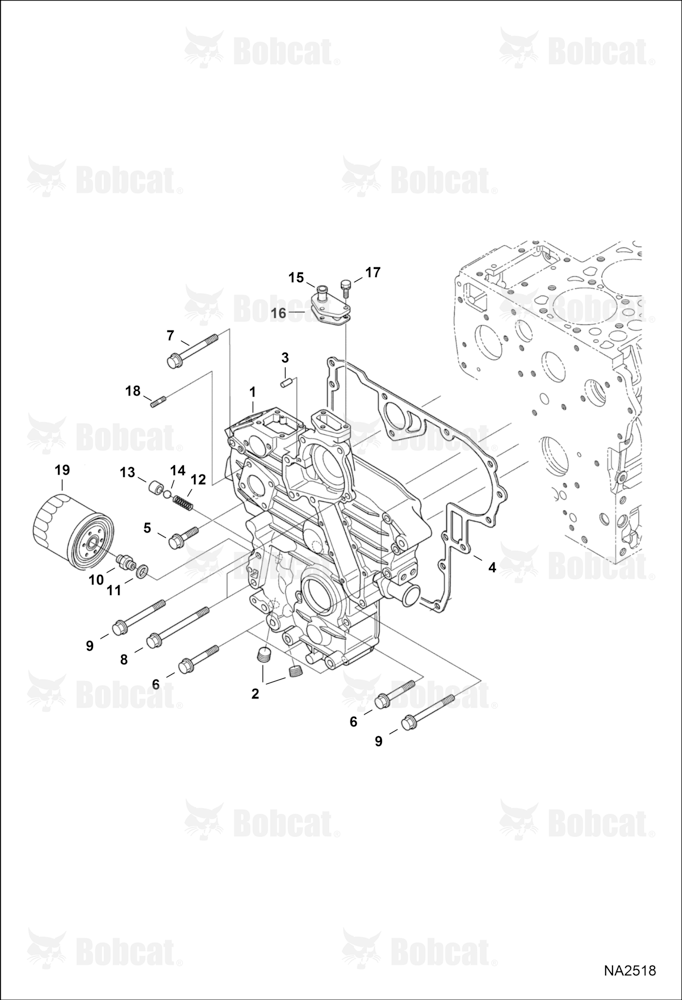 Gearcase (Engine S/N 9G0001 & Above)