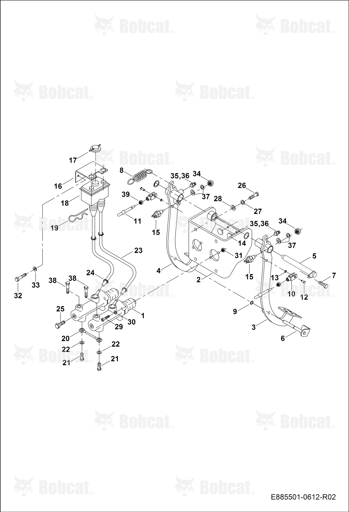 Brake Pedal Connections  B45211001 - B45211079