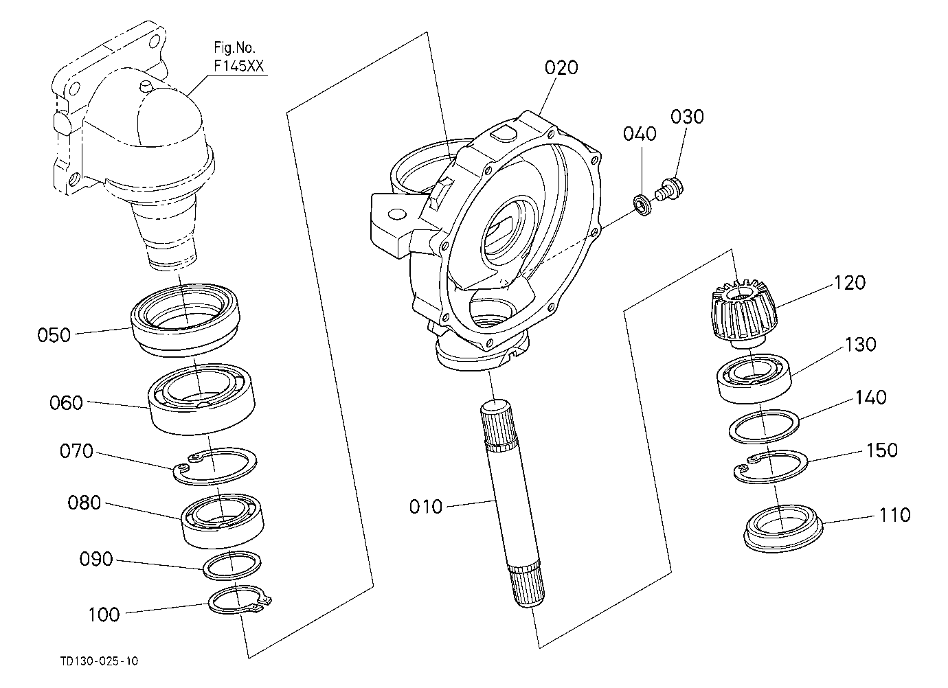 Front Axle Case Lh